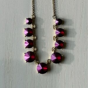 Kensie Gold Necklace with Purple Accents